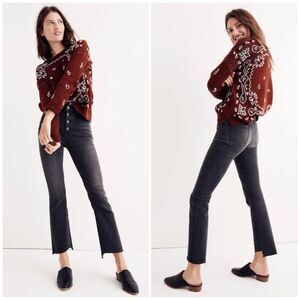 Madewell Cali Demi-Boot Button Fly Jeans
